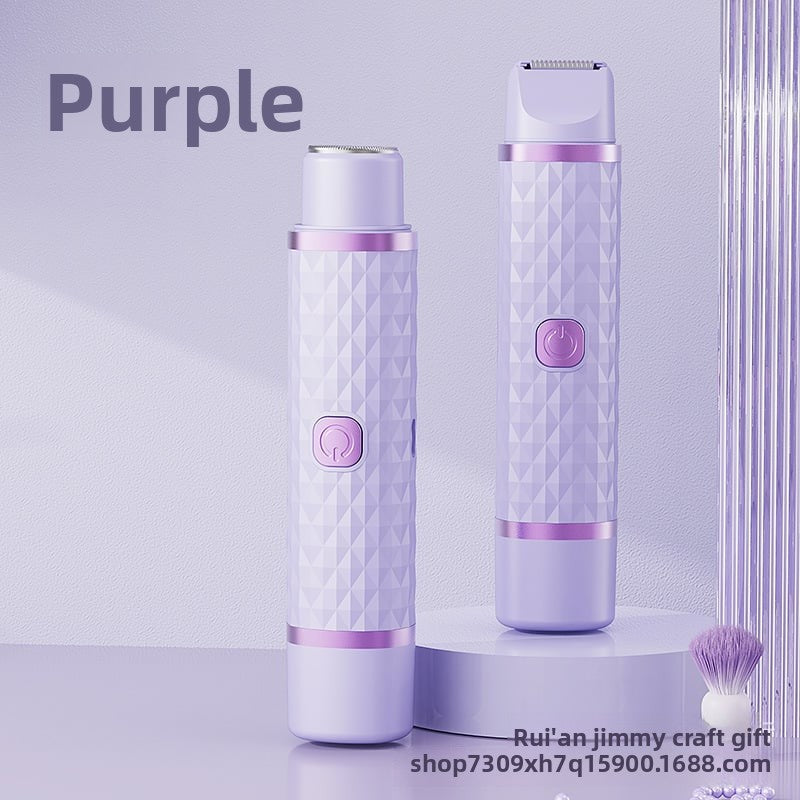 Portable Electric Double-Head Hair Shaver for Women