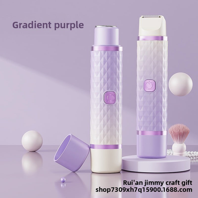 Portable Electric Double-Head Hair Shaver for Women