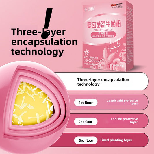 Cranberry Probiotic Freeze-Dried Powder for Women