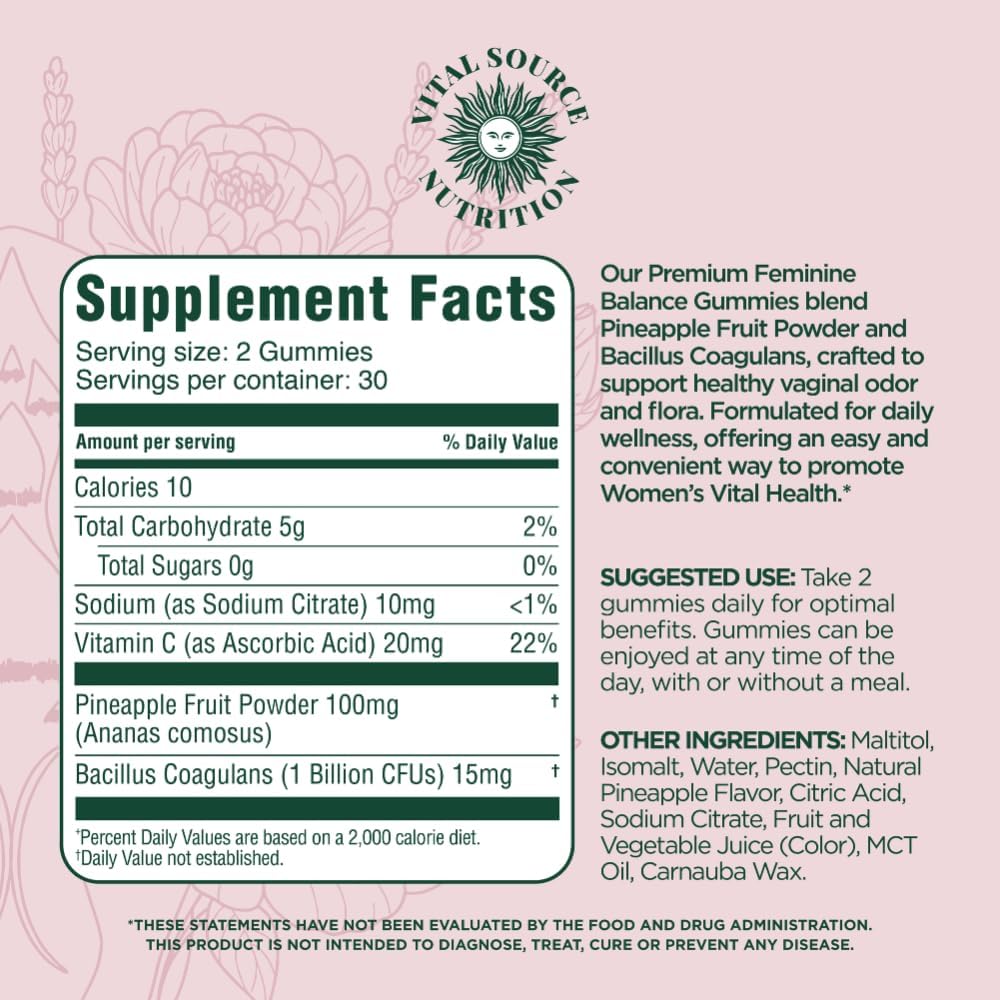 Feminine Balance Wellness Gummies