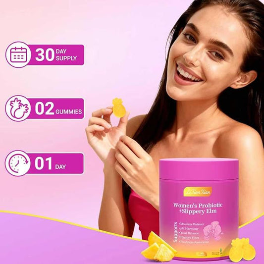 Pineapple Women's Probiotic + Slippery Elm Gummies