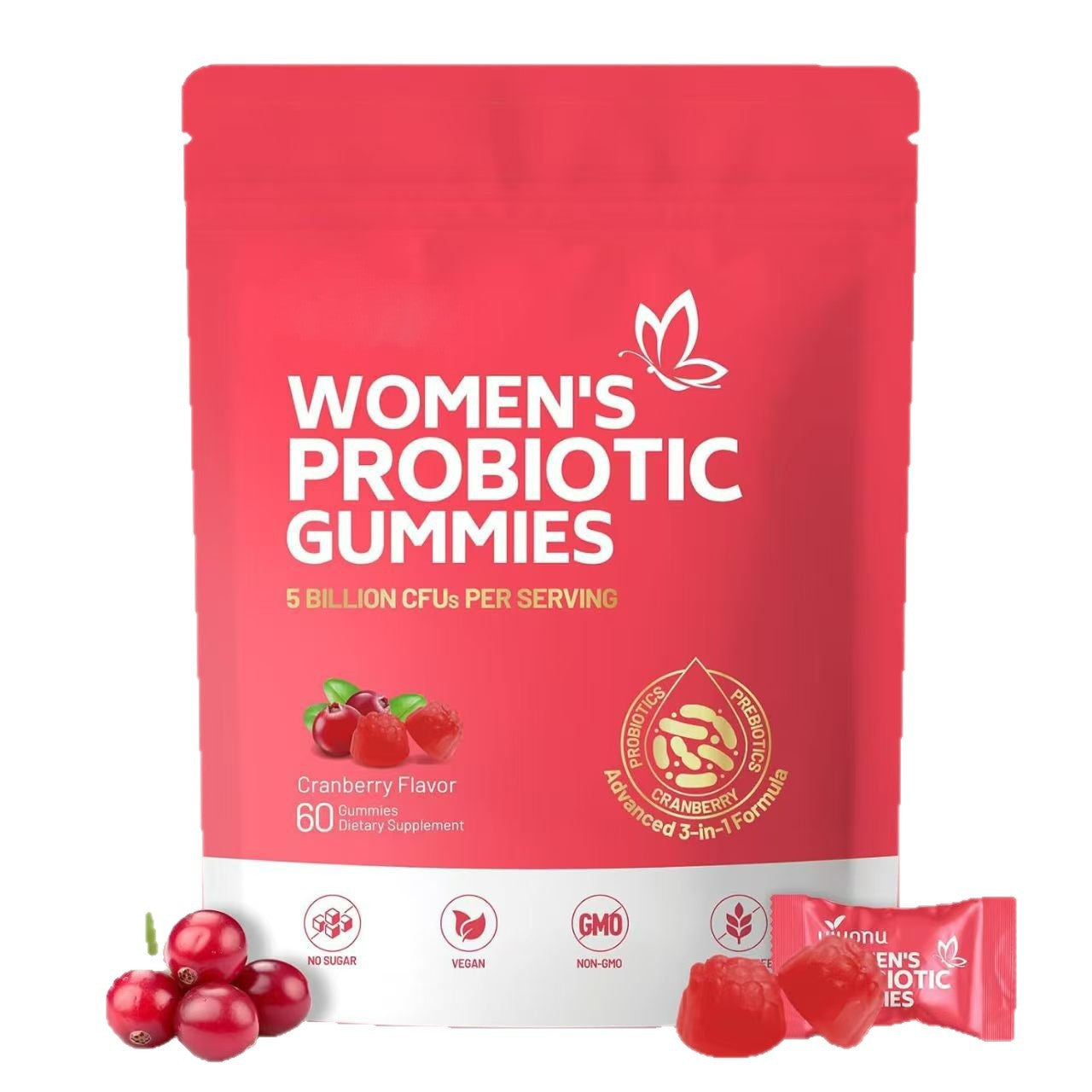 Women's Probiotic Gummies 5 Billion CFU