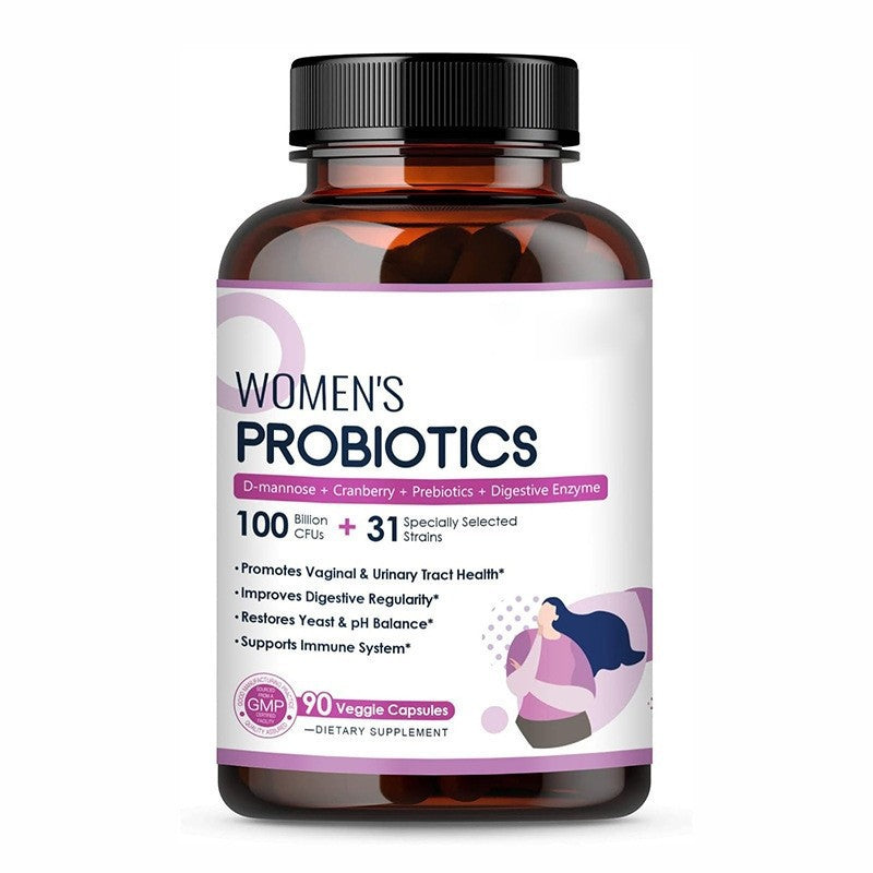 Women's Probiotics D-mannose + Cranberry + Prebiotics + Digestive Enzyme Capsules