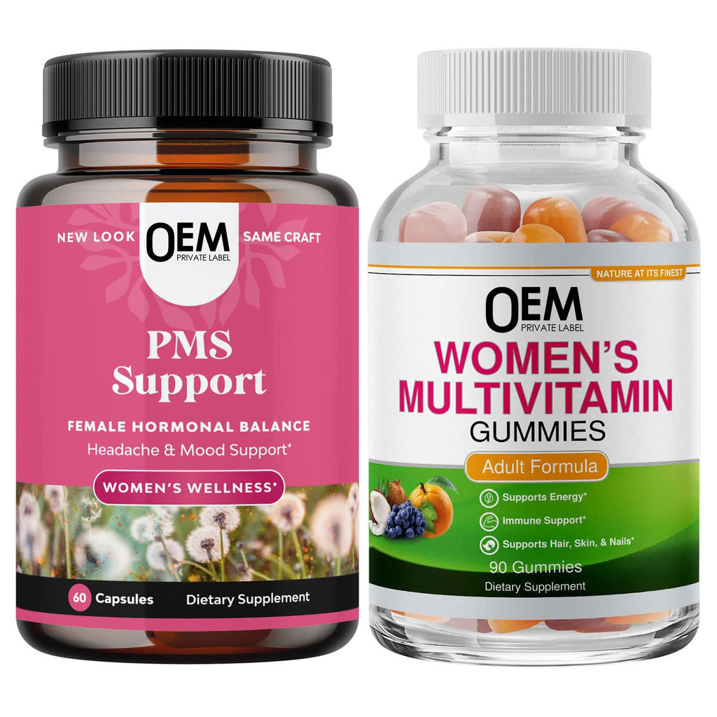 Women's Multivitamin Gummies and PMS Support Combination